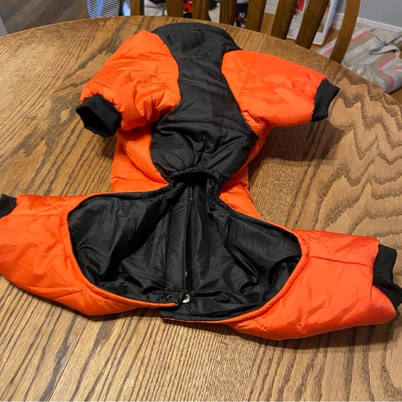 Orange Dog Ski Jacket for Small Dogs - Picture 3 of 6